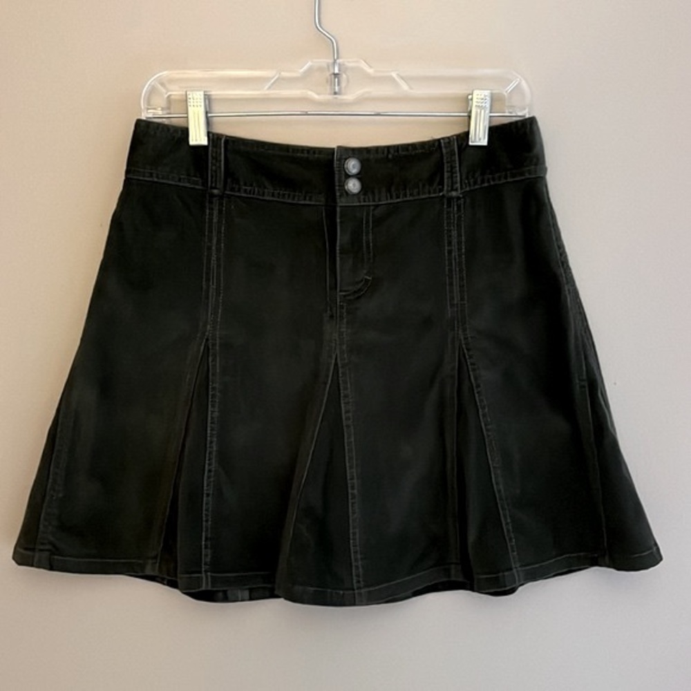 Athleta Whenever Cord Skirt‎ DK Forest Green Size 4P
